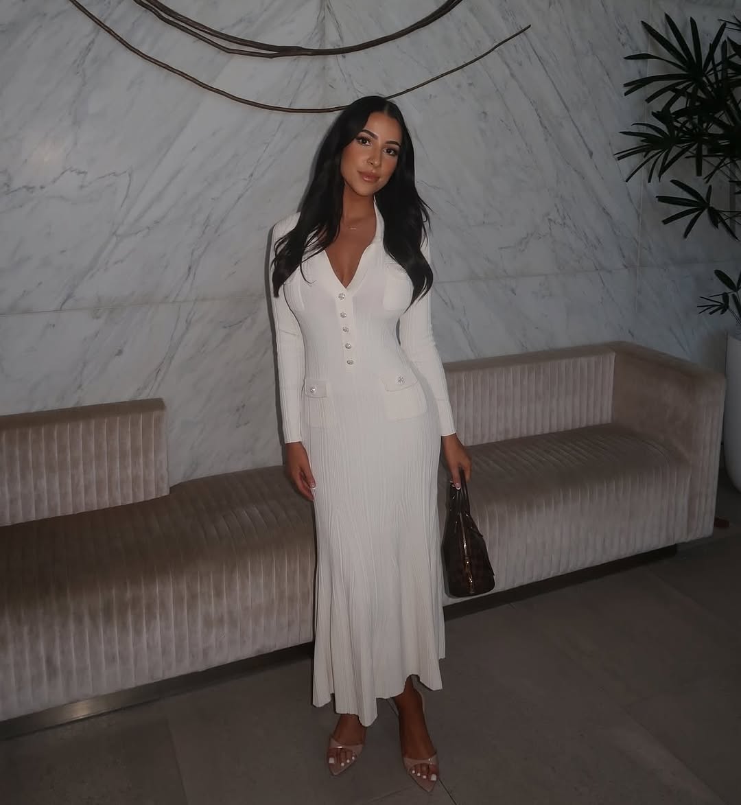 Long Sleeve Cream Maxi Dress-dresses > maxi dress-Laventaire-Laventaire