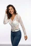 Long Sleeve Lace Top-tops > long sleeve tops > lace tops-Laventaire-Laventaire