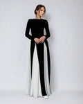 Long Sleeve Maxi Gown-dresses > gown dress-Laventaire-Laventaire