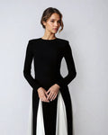 Long Sleeve Maxi Gown-dresses > gown dress-Laventaire-Laventaire