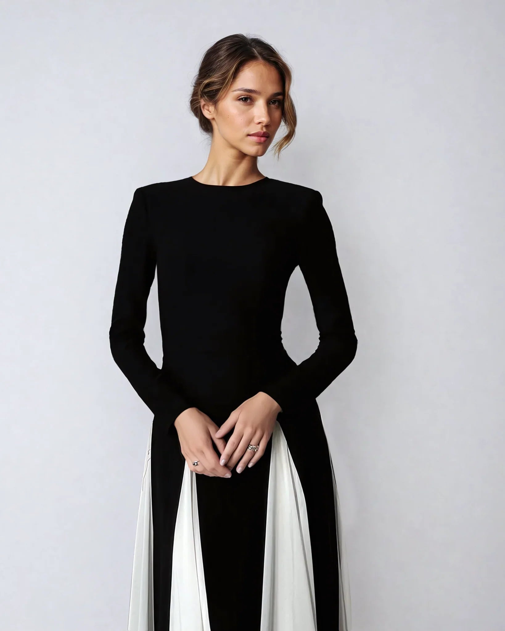 Long Sleeve Maxi Gown-dresses > gown dress-Laventaire-Laventaire