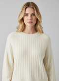 Long Sleeve Relaxed Fit Sweater-sweaters > relaxed fit sweater-Laventaire-Laventaire