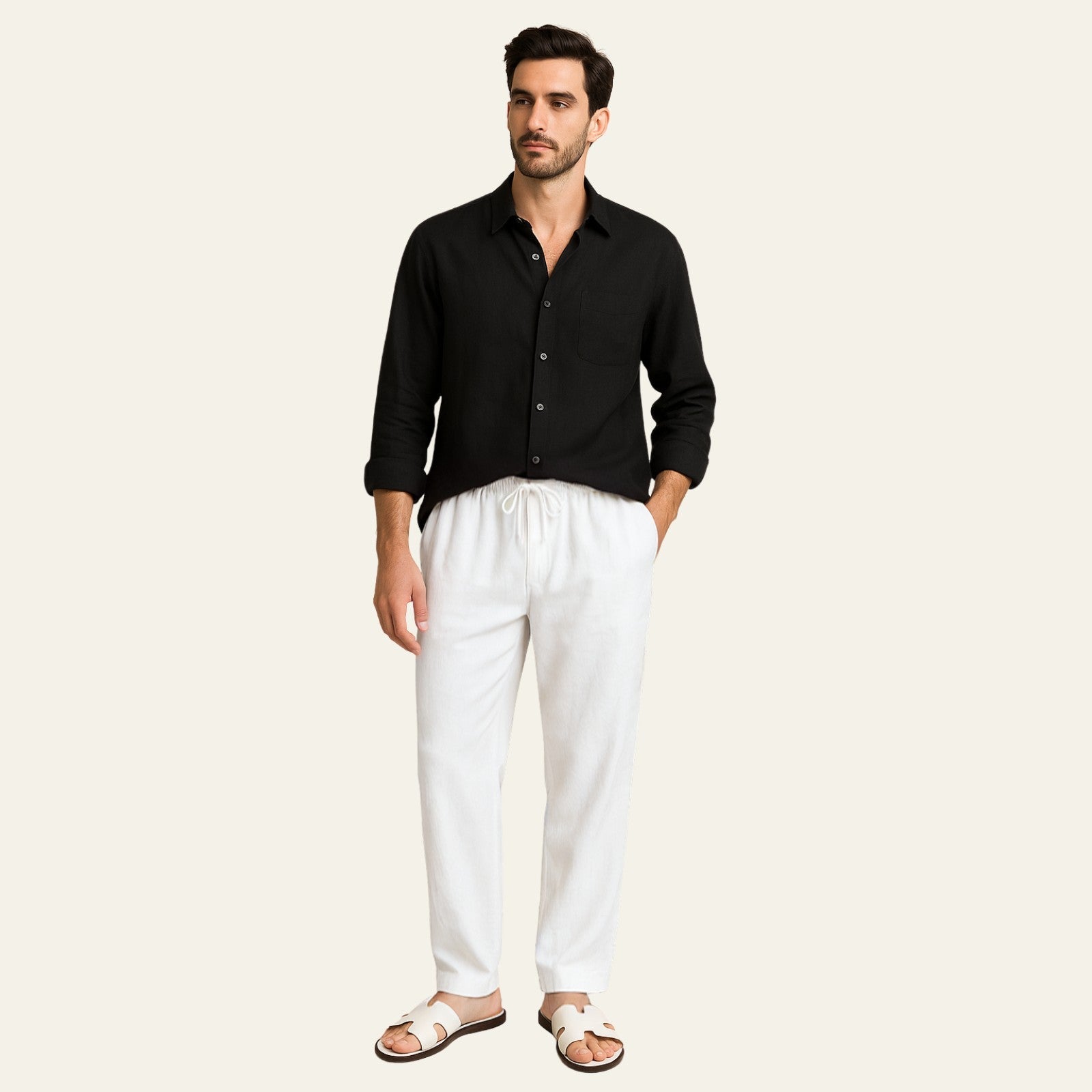 Long Sleeve Shirt Pants Set-sets > shirt pants set-Laventaire-Laventaire