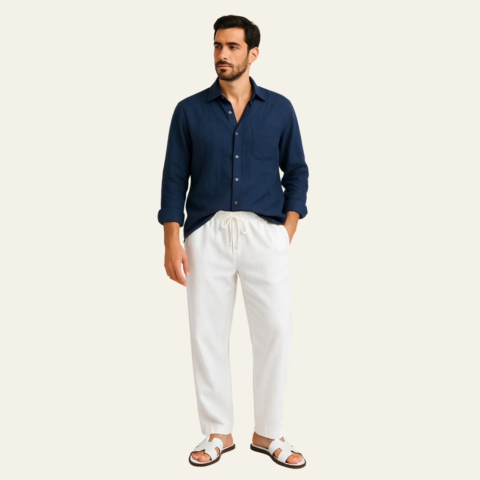 Long Sleeve Shirt Pants Set-sets > shirt pants set-Laventaire-Laventaire