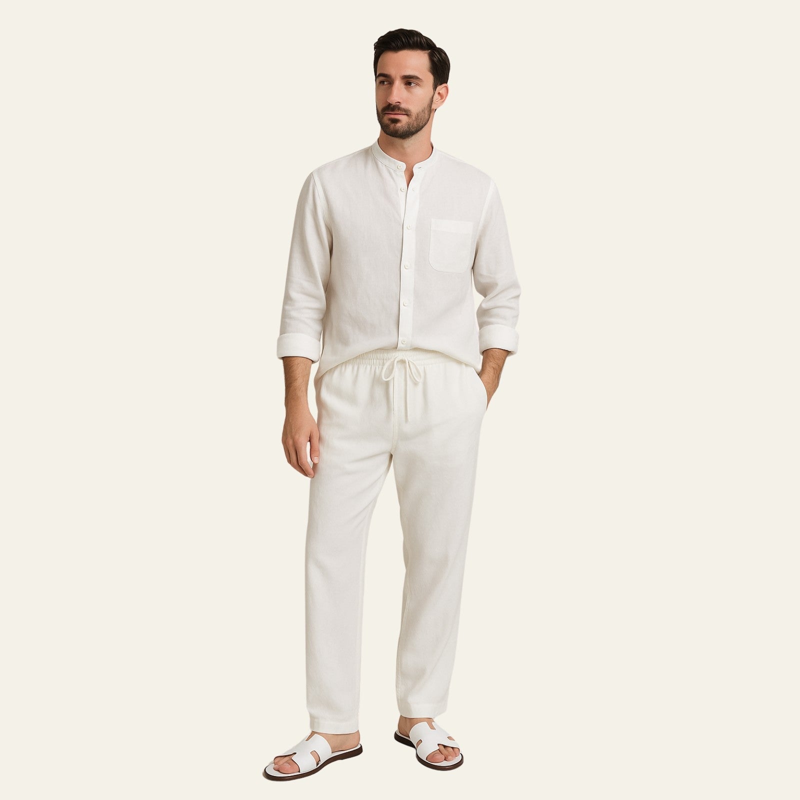 Long Sleeve Shirt Pants Set-sets > shirt pants set-Laventaire-Laventaire