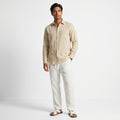 Long Sleeve Shirt Pants Set-sets > shirt pants set-Laventaire-Beige-S-Laventaire