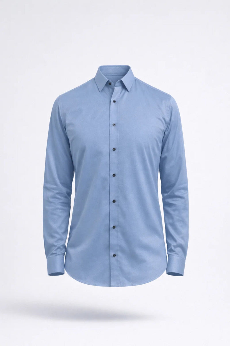 Long Sleeve Slim Fit Shirt-shirts > long sleeve shirts > slim fit shirts-Laventaire-Laventaire