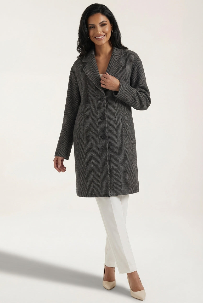 Long Sleeve Trench Coat-outerwear > trench coat-Laventaire-Laventaire