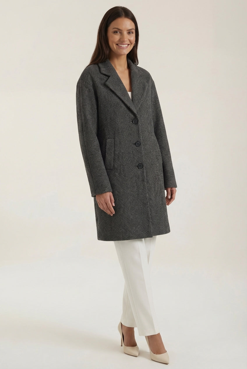 Long Sleeve Trench Coat-outerwear > trench coat-Laventaire-Laventaire
