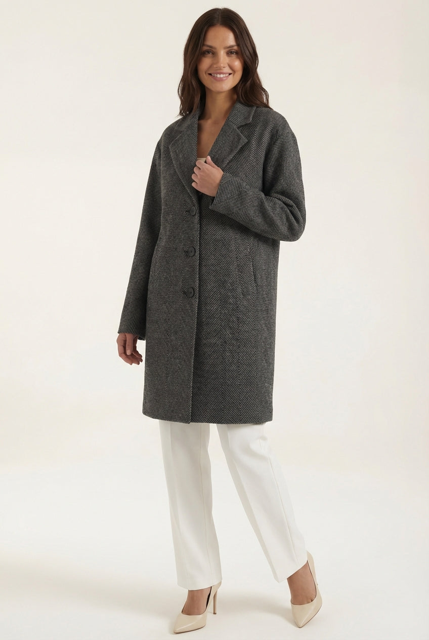 Long Sleeve Trench Coat-outerwear > trench coat-Laventaire-Laventaire