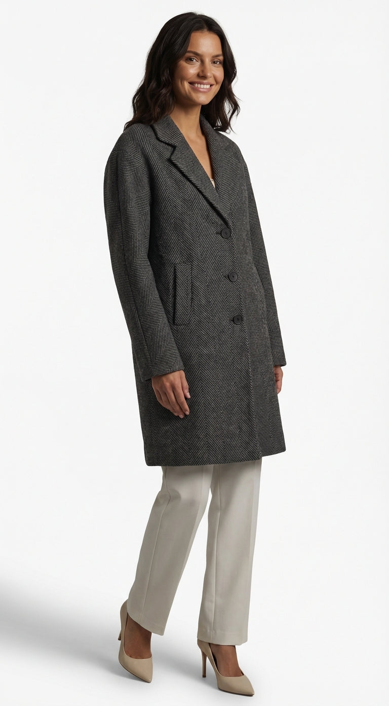 Long Sleeve Trench Coat-outerwear > trench coat-Laventaire-Laventaire