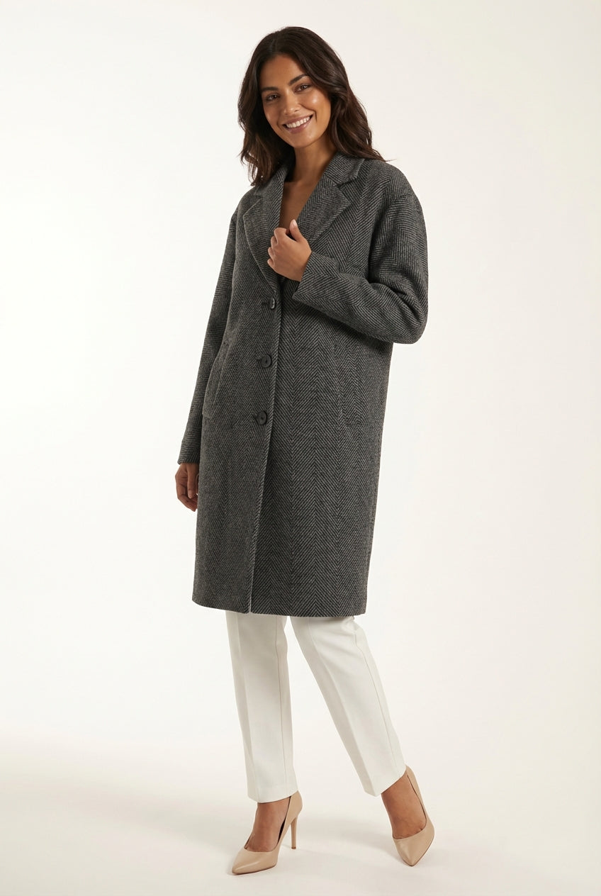 Long Sleeve Trench Coat-outerwear > trench coat-Laventaire-Laventaire