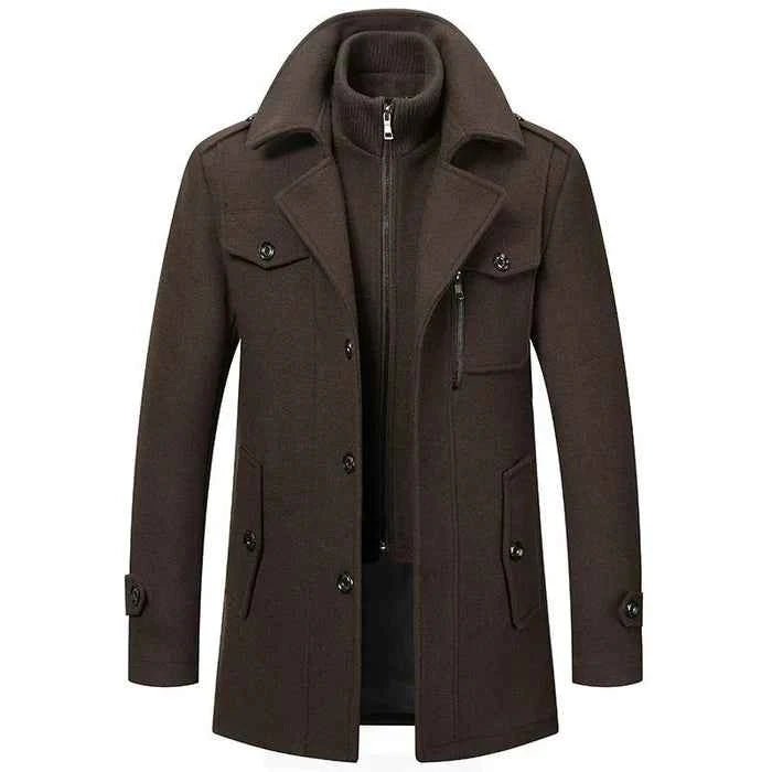 Long Tailored Coat-outerwear > long coat-Laventaire-Laventaire