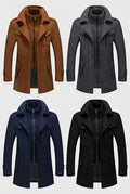 Long Tailored Coat-outerwear > long coat-Laventaire-Laventaire