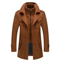 Long Tailored Coat-outerwear > long coat-Laventaire-Brown-S-Laventaire
