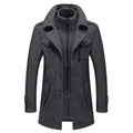 Long Tailored Coat-outerwear > long coat-Laventaire-Dark Gray-S-Laventaire
