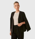 Loose Fit Cape Blazer-blazers > cape blazer-Laventaire-Laventaire