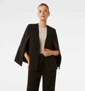 Loose Fit Cape Blazer-blazers > cape blazer-Laventaire-Laventaire