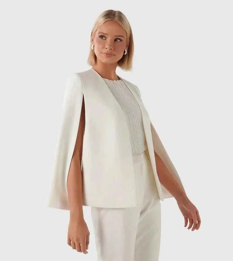 Loose Fit Cape Blazer-blazers > cape blazer-Laventaire-Laventaire
