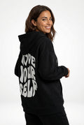 Loose Fit Casual Hoodie-hoodies > casual hoodie-Laventaire-Black-S-Laventaire