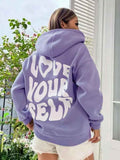 Loose Fit Casual Hoodie-hoodies > casual hoodie-Laventaire-Light Purple-S-Laventaire