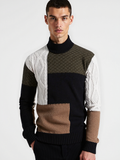 Loose Fit Colorblock Sweater-sweaters > loose fit sweater-Laventaire-Laventaire