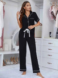 Loose Fit Pajama Set-sleepwear > pajama set-Laventaire-Laventaire