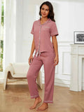 Loose Fit Pajama Set-sleepwear > pajama set-Laventaire-Laventaire