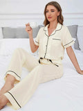 Loose Fit Pajama Set-sleepwear > pajama set-Laventaire-Laventaire