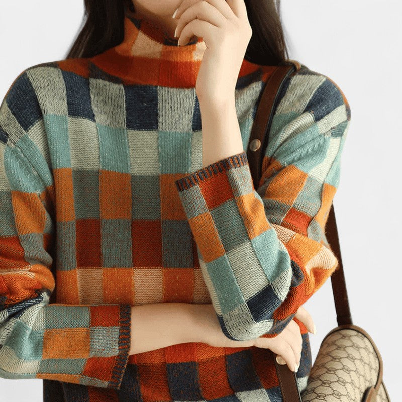 Loose Fit Turtleneck Sweater-sweaters > turtleneck sweater-Laventaire-Laventaire