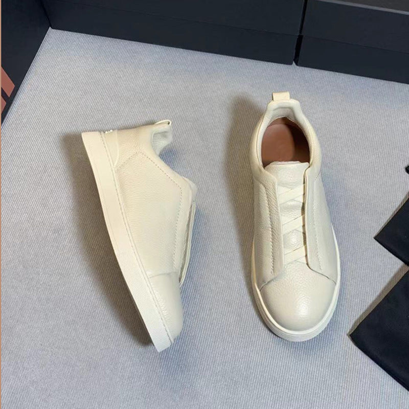 Low Top Casual Sneakers-footwear > sneakers > low top sneakers-Laventaire-Cream-38-Laventaire