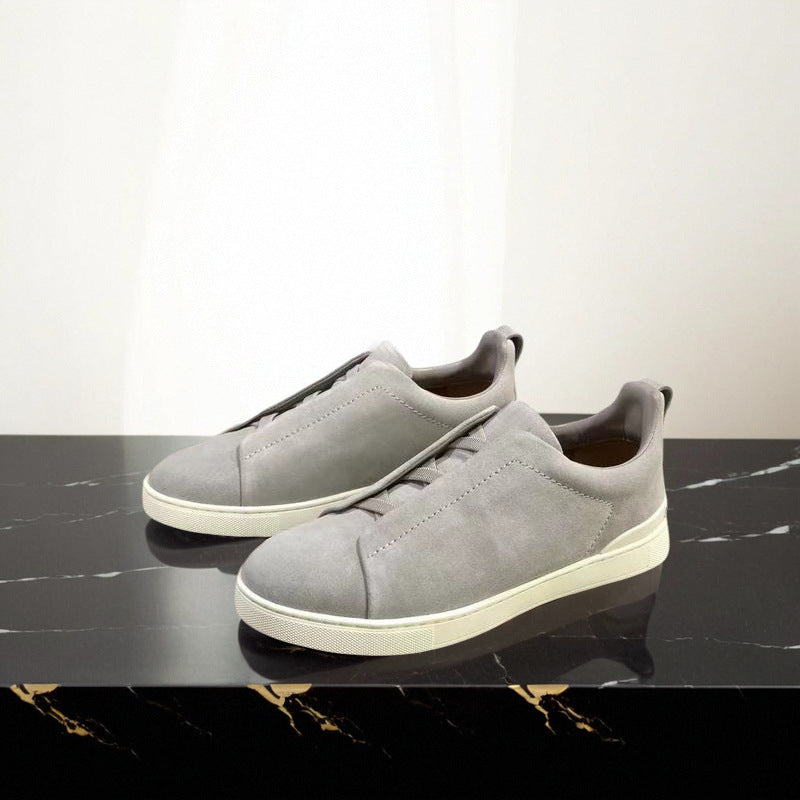 Low Top Casual Sneakers-footwear > sneakers > low top sneakers-Laventaire-Light Gray-38-Laventaire