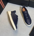 Low Top Casual Sneakers-footwear > sneakers > low top sneakers-Laventaire-Navy Blue-38-Laventaire