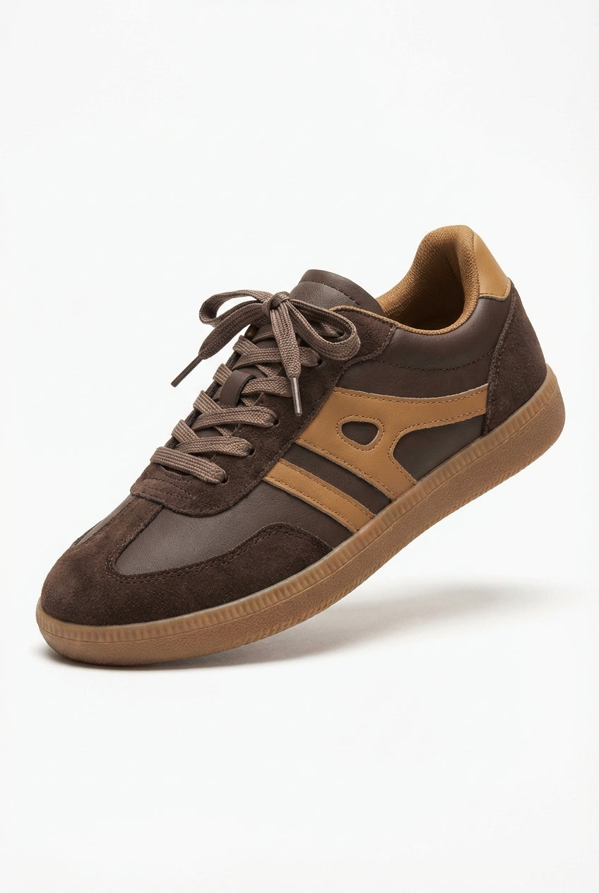 Low Top Daily Sneakers-footwear > sneakers > casual sneakers-Laventaire-Dark Brown-36-Laventaire