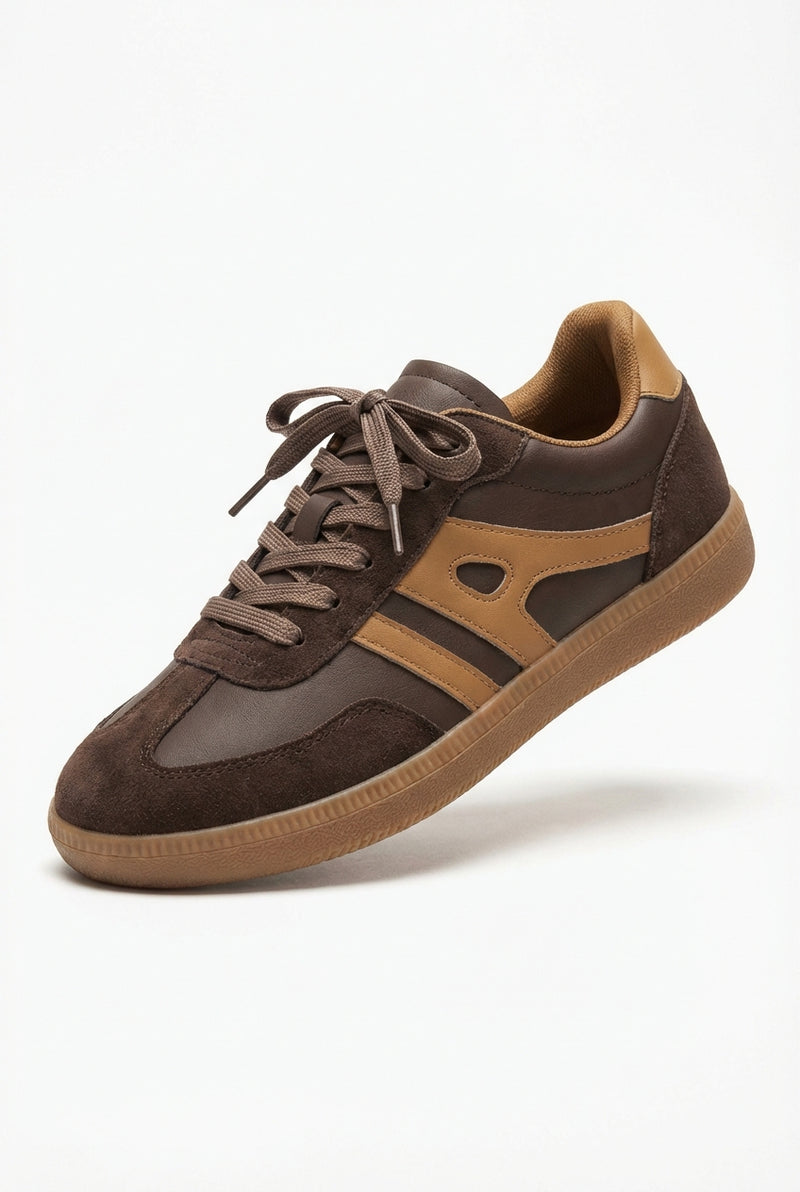 Low Top Daily Sneakers-footwear > sneakers > casual sneakers-Laventaire-Dark Brown-36-Laventaire