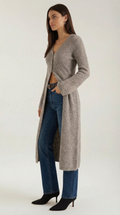 Maxi Cardigan V-Neck-cardigans > long cardigan-Laventaire-Laventaire