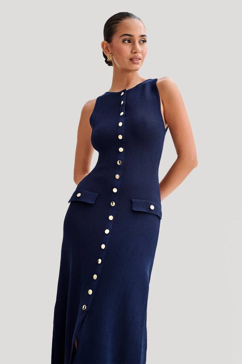 Maxi Dress Empire Waist-dresses > midi dress-Laventaire-Laventaire