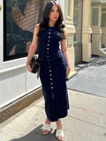 Maxi Dress Empire Waist-dresses > midi dress-Laventaire-Laventaire