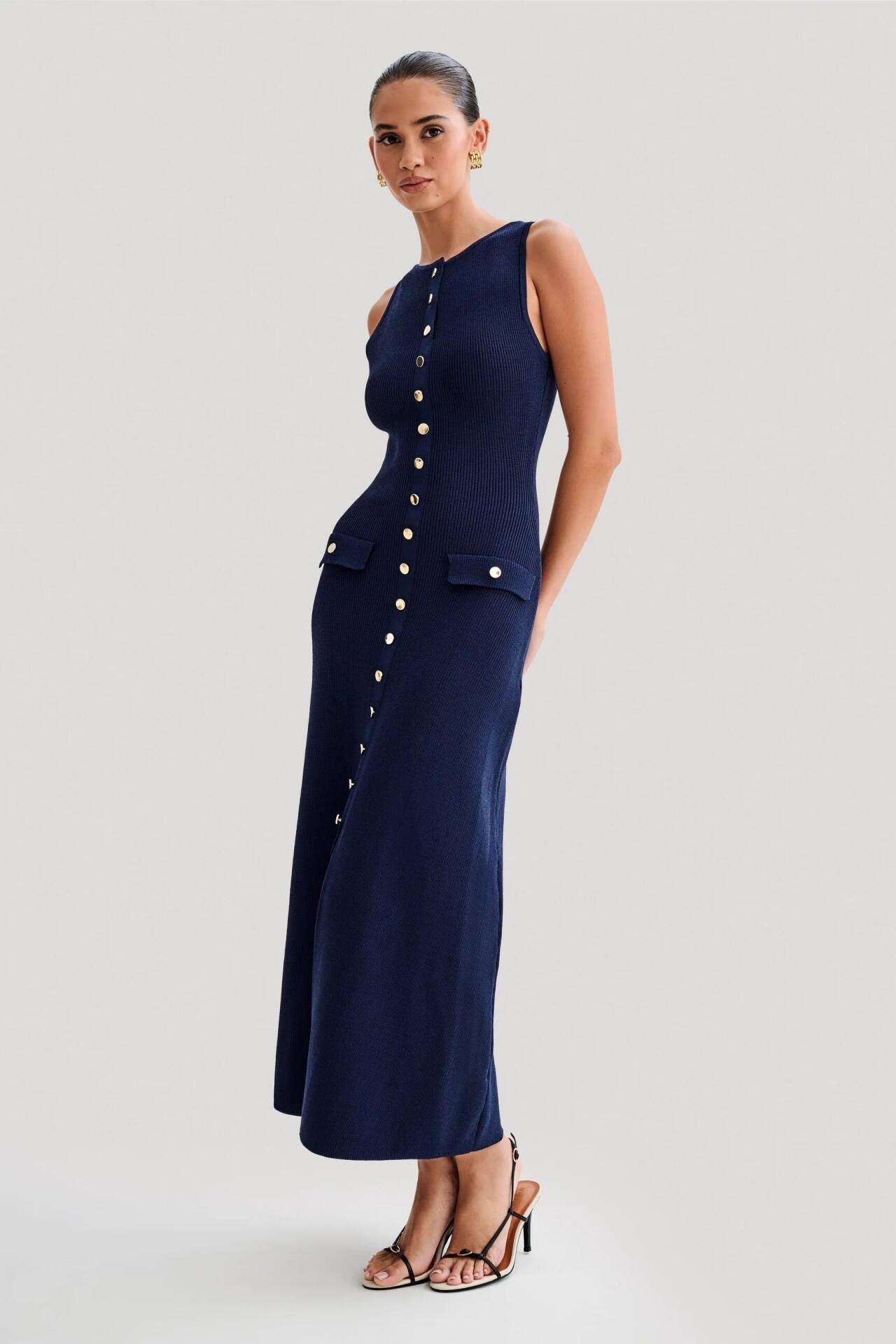 Maxi Dress Empire Waist-dresses > midi dress-Laventaire-Laventaire