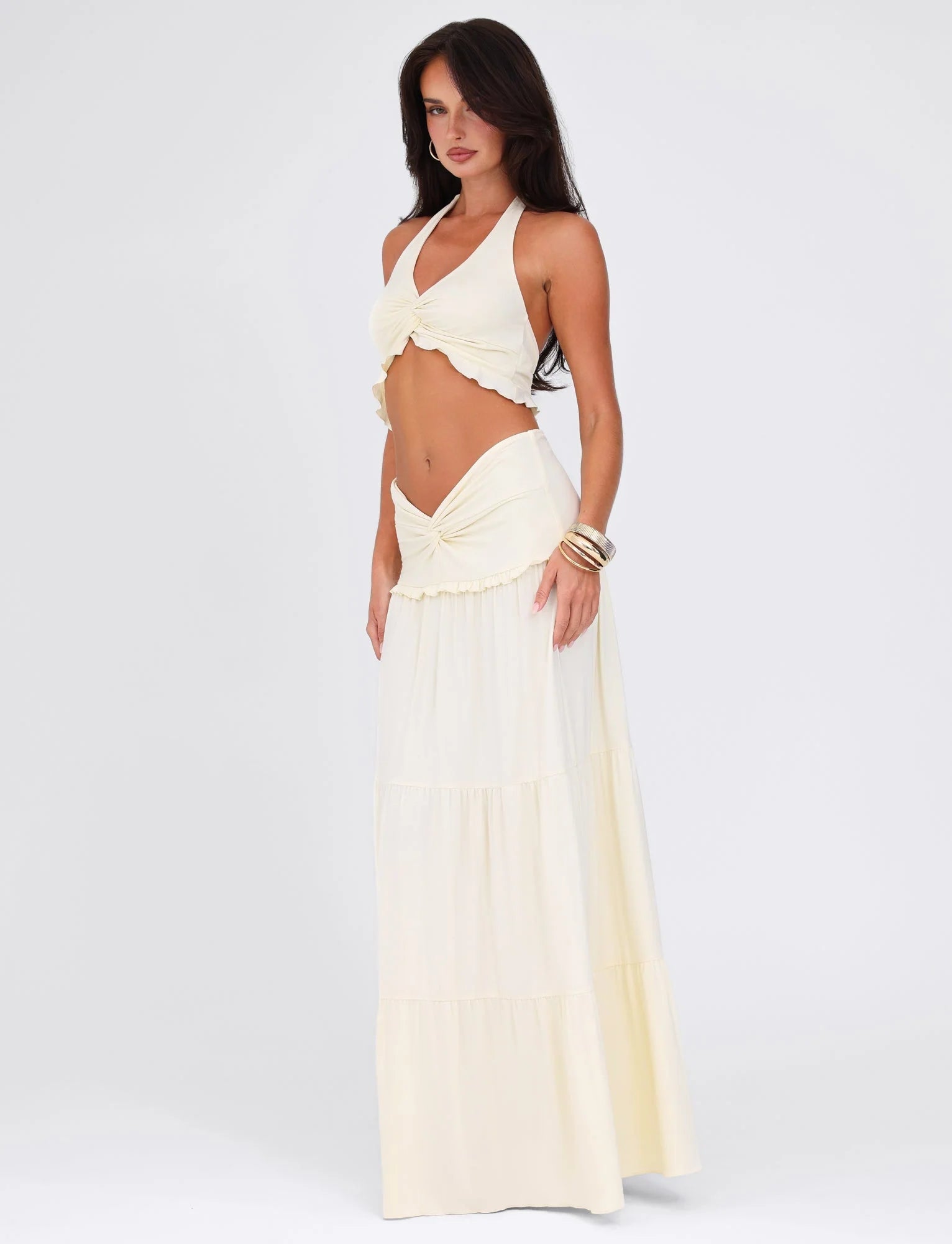 Maxi Skirt Two-Piece Set-sets > two-piece set-Laventaire-Laventaire