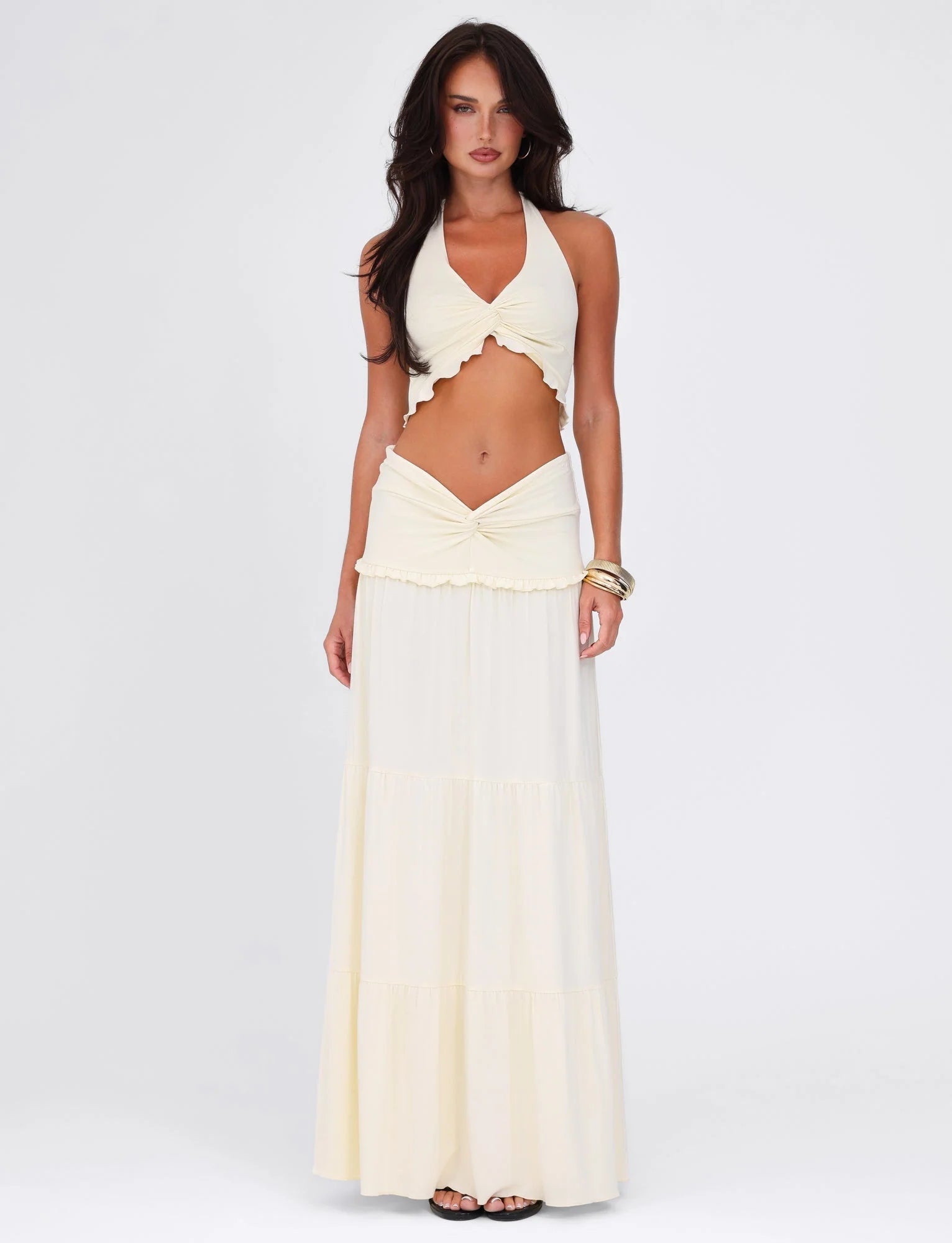 Maxi Skirt Two-Piece Set-sets > two-piece set-Laventaire-Laventaire