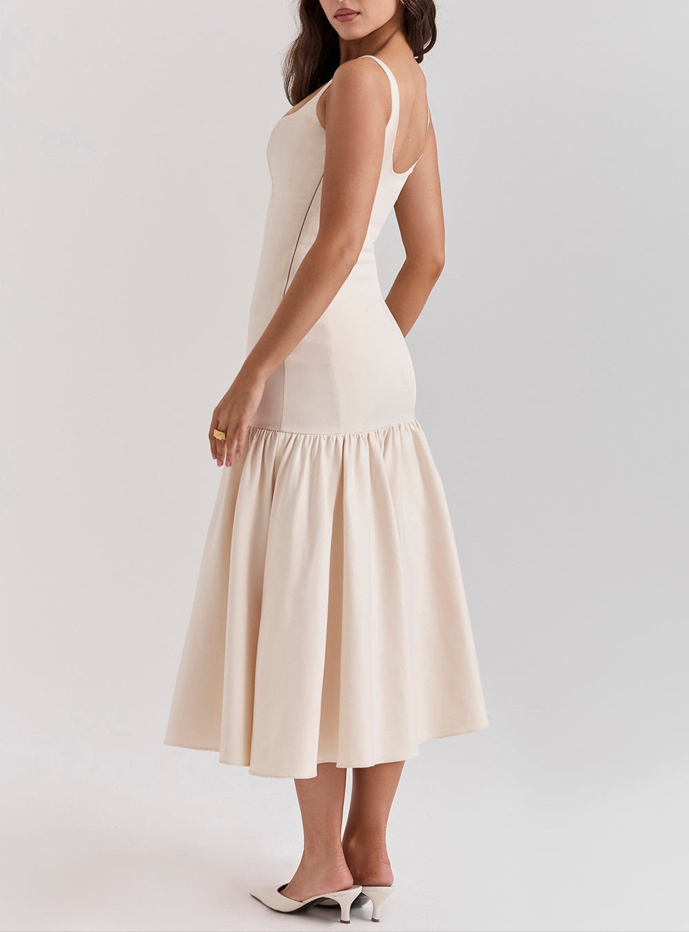 Mermaid Fit Midi Dress-dresses > midi dress > mermaid fit-Laventaire-Laventaire