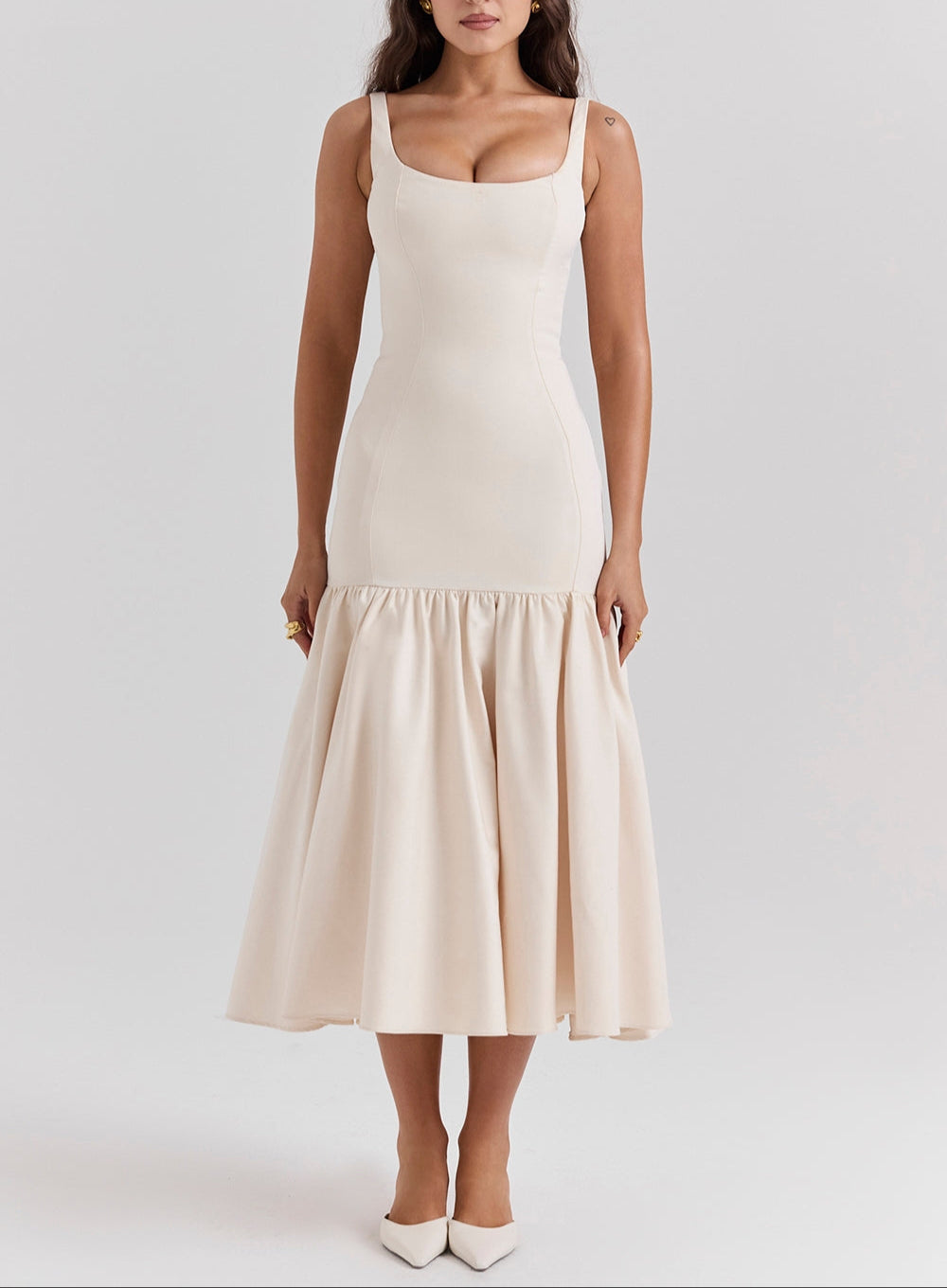 Mermaid Fit Midi Dress-dresses > midi dress > mermaid fit-Laventaire-Laventaire