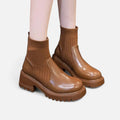Mid Heel Ankle Boots-footwear > ankle boots-Laventaire-Laventaire