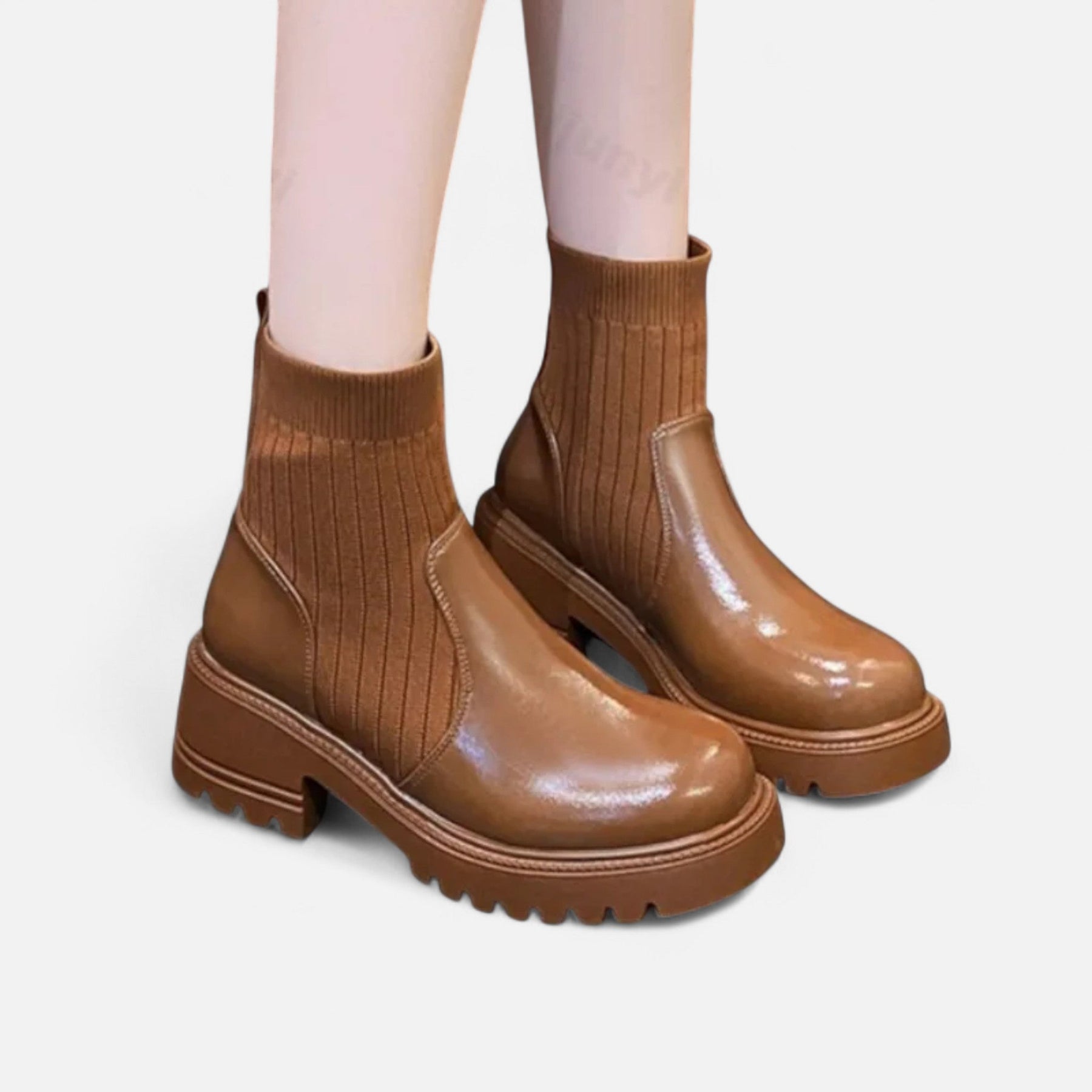 Mid Heel Ankle Boots-footwear > ankle boots-Laventaire-Laventaire