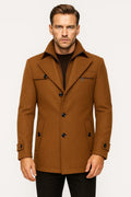 Mid-Length Tailored Coat-outerwear > coats > tailored coats-Laventaire-Laventaire