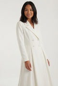 Mid-Length Trench Coat-outerwear > trench coat-Laventaire-Laventaire