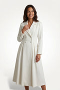 Mid-Length Trench Coat-outerwear > trench coat-Laventaire-Laventaire