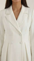 Mid-Length Trench Coat-outerwear > trench coat-Laventaire-Laventaire