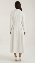 Mid-Length Trench Coat-outerwear > trench coat-Laventaire-Laventaire